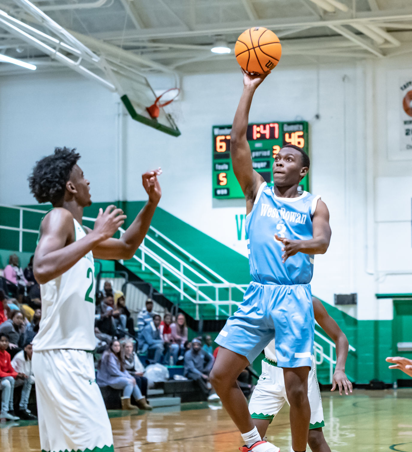 their home basketball game against West Rowan